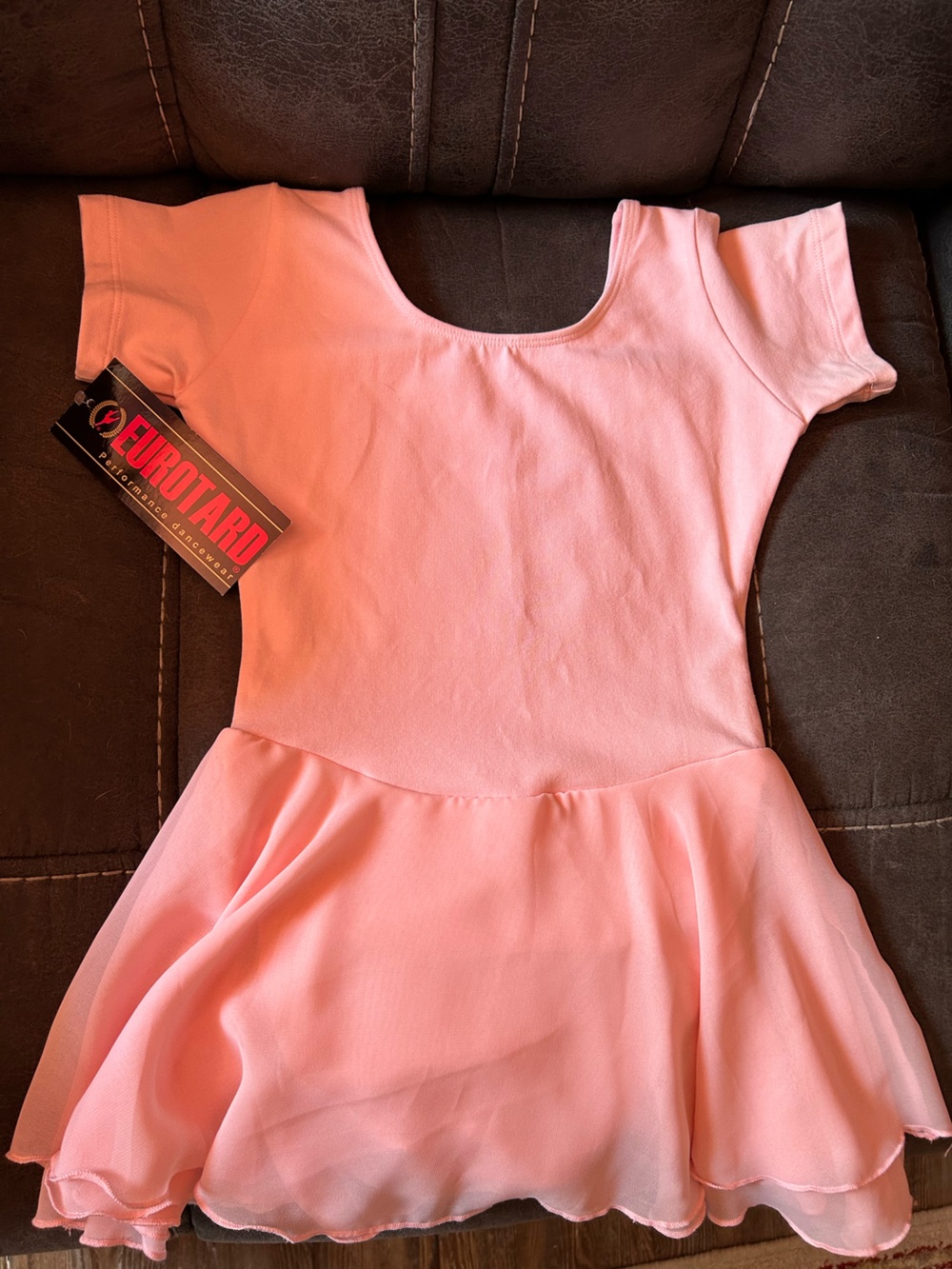 Eurotard Girls' Pink Ballet Dress with Skirt